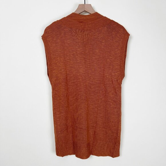 New Free People Hannah Tunic Sweater Vest Oversized Knit Mini Dress Long Top - Picture 9 of 11